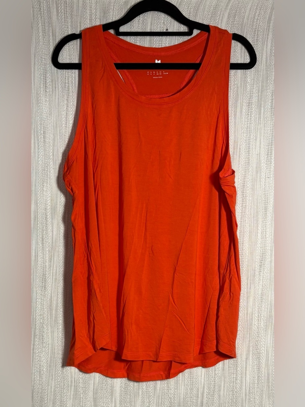 Casual Women's Sleeveless Tank Top in Bright Orange